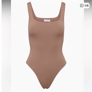 Aritzia Babaton Taupe Contour Bodysuit Size Small